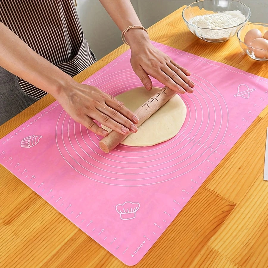 26*29cm Durable Silicone Pastry Mat – Perfect for Baking, Rolling Dough