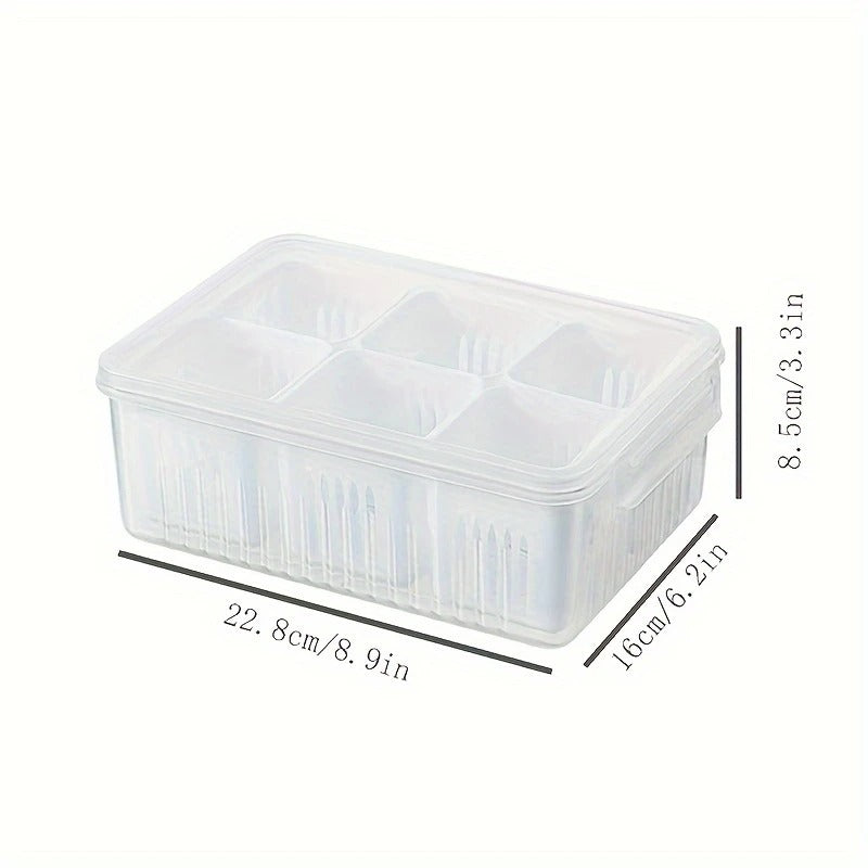 6-In-1 Kitchen Storage Box for Onions, Ginger, And Garlic, a Refrigerator Fresh-Keeping Box