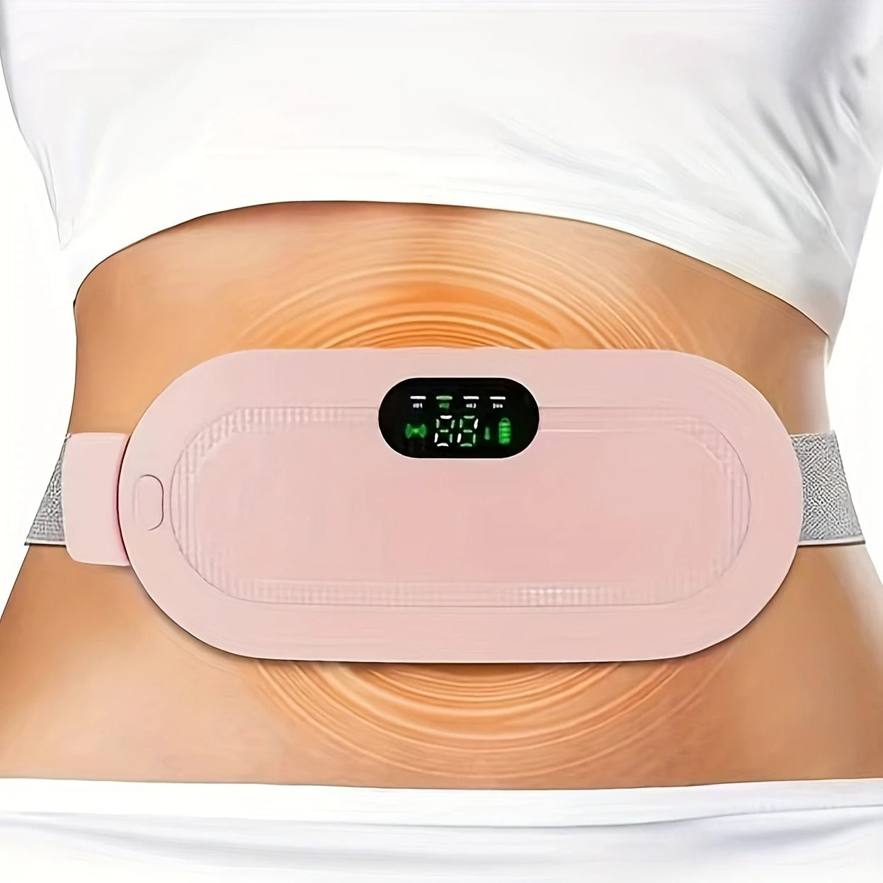 Portable Cordless Heating Pad, 3-Level Temperature Control & 4-Level Massage Modes, USB Rechargeable